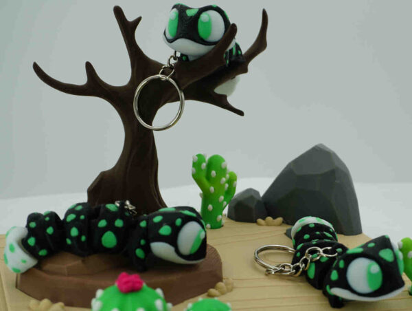 Billy the Gecko Keychain