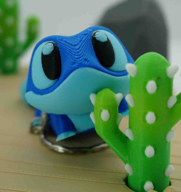 Blip the Gecko Keychain