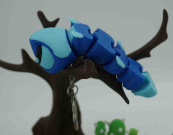 Blip the Gecko Keychain