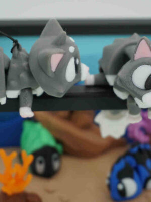 Fluffums the Cat Keychain
