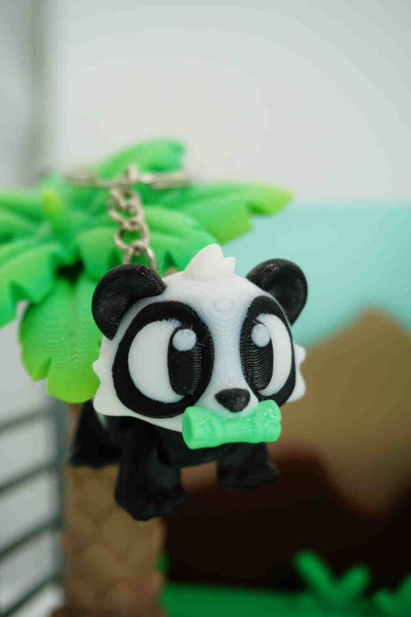 1063-PAN-KEYB_1 Nibbles the Panda with Bambu Keychain