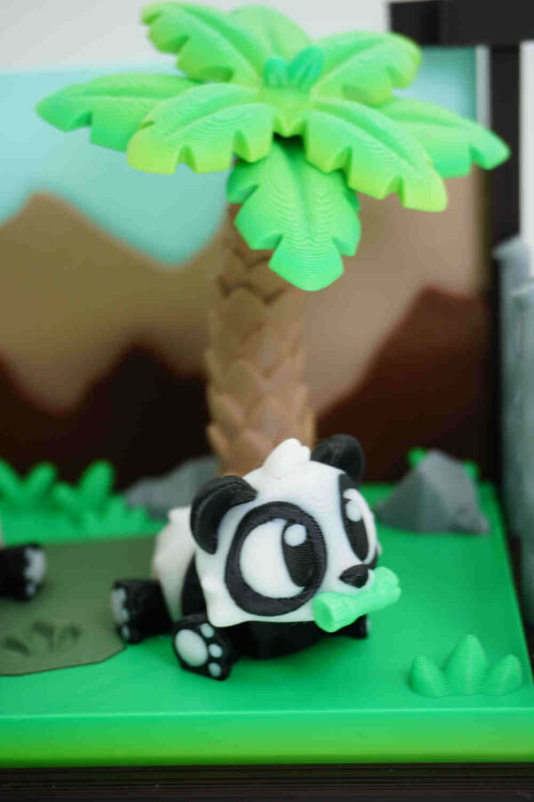 1063-PAN-KEYB_2 Nibbles the Panda with Bambu Keychain