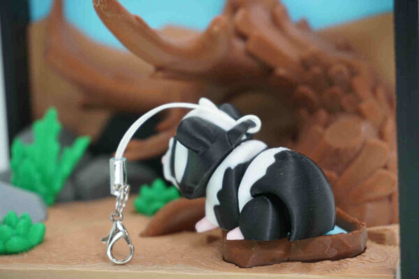 Winnie the Guinea Pig keychain